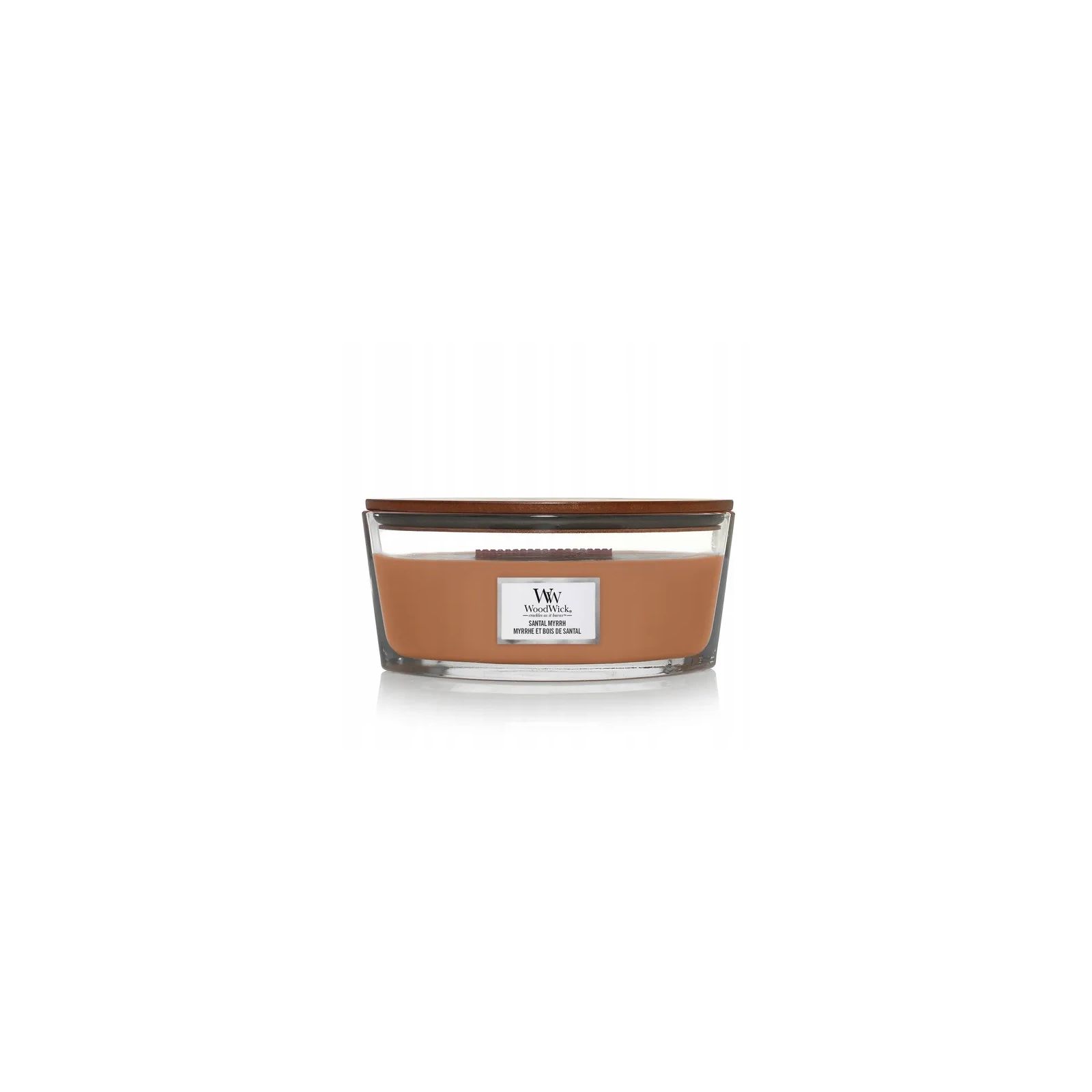 WOODWICK Core Hearthwick świeca w słoiku elipsa SANTAL MYRRH 453g 