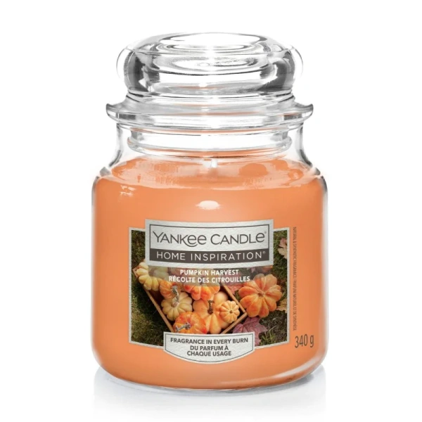 YANKEE CANDLE Pumpkin Harvest świeca zapachowa Home Inspiration średnia 340g