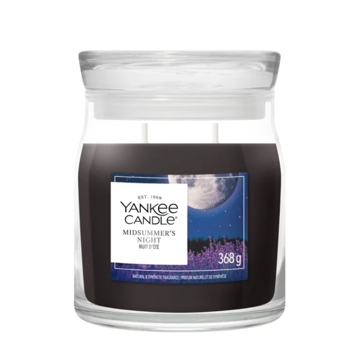 YANKEE CANDLE Midsummer's Night świeca zapachowa Signature średnia 368g