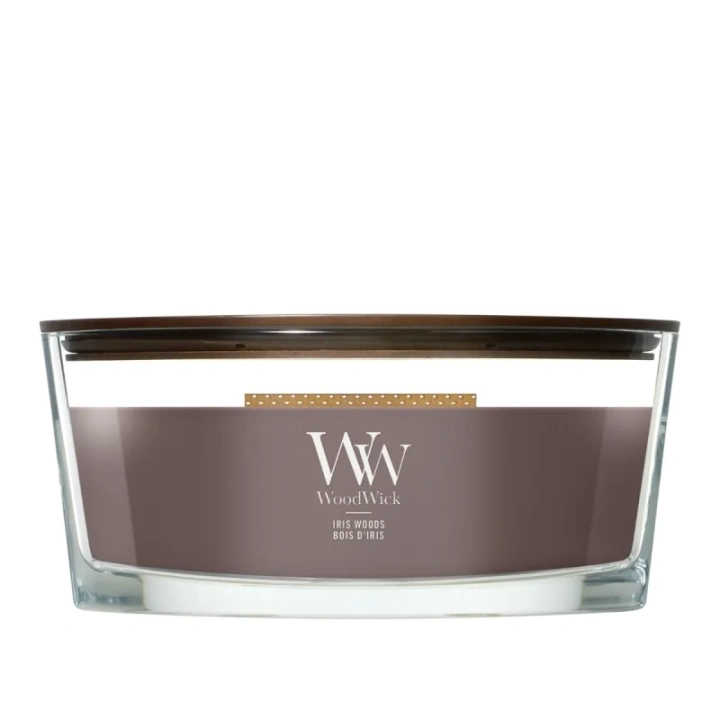 WOODWICK Iris Woods świeca zapachowa elipsa 453,6g