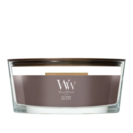 WOODWICK Iris Woods świeca zapachowa elipsa 453,6g