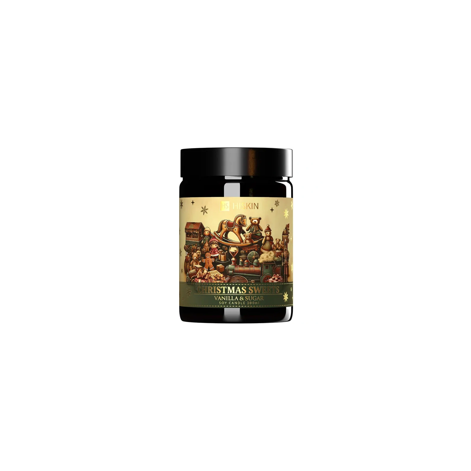 HISKIN Christmas Home świeca sojowa Sweets Vanilla & Sugar 200ml
