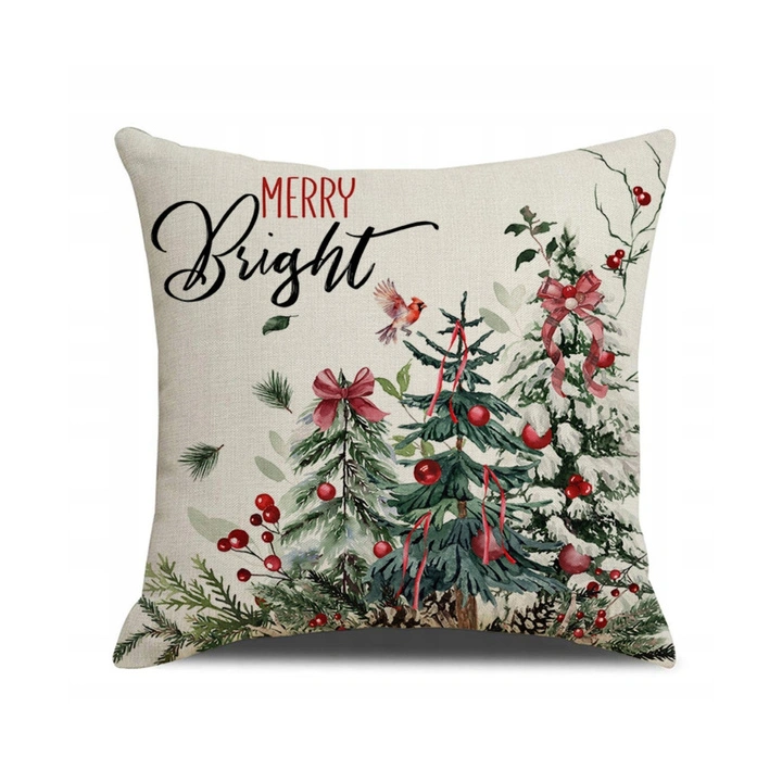 ECARLA świąteczna poszewka na poduszkę Boho merry bright POD252