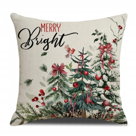 ECARLA świąteczna poszewka na poduszkę Boho merry bright POD252