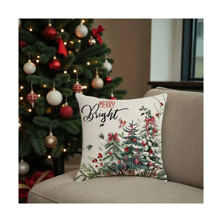 ECARLA świąteczna poszewka na poduszkę Boho merry bright POD252