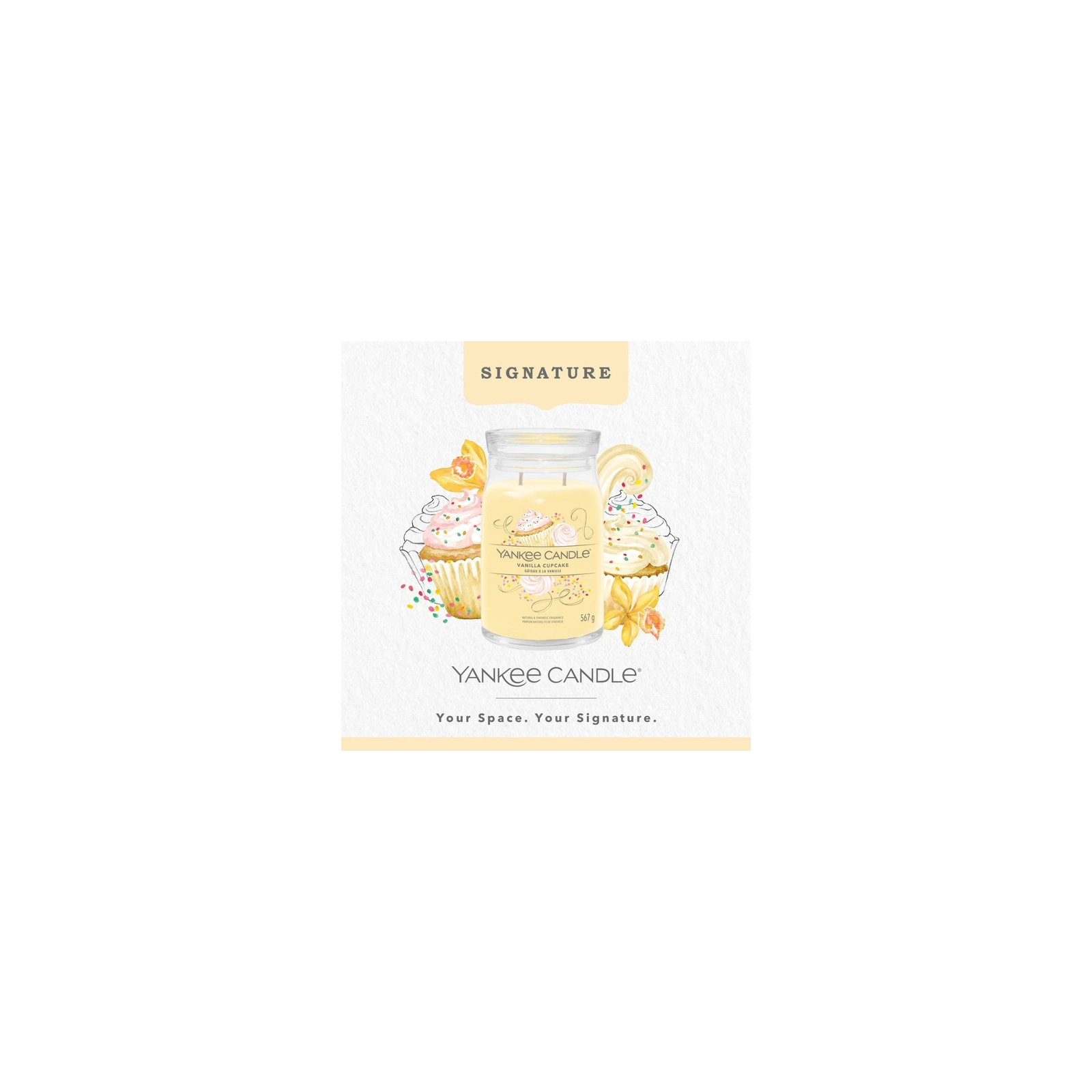 YANKEE CANDLE Vanilla Cupcake świeca zapachowa duża 623g