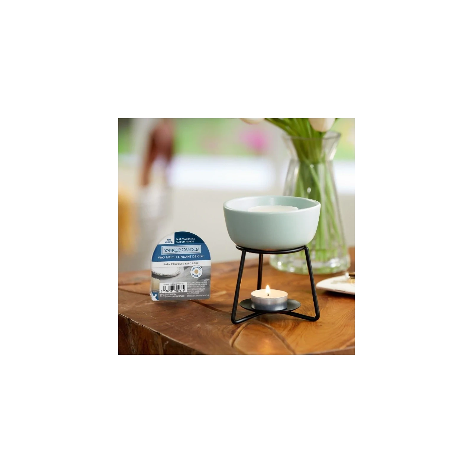 YANKEE CANDLE Pebble do wosków kominek zapachowy Spa Blue 1szt