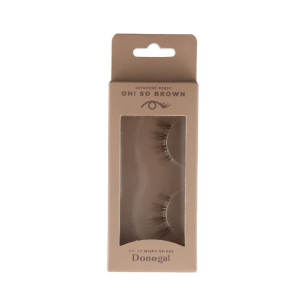 DONEGAL Oh! So Brown sztuczne rzęsy na pasku No 03 Wispy Spikes 4416