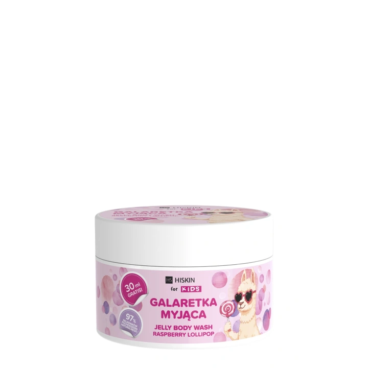 HISKIN Kids galaretka do kąpieli i mycia ciała Malina 180ml