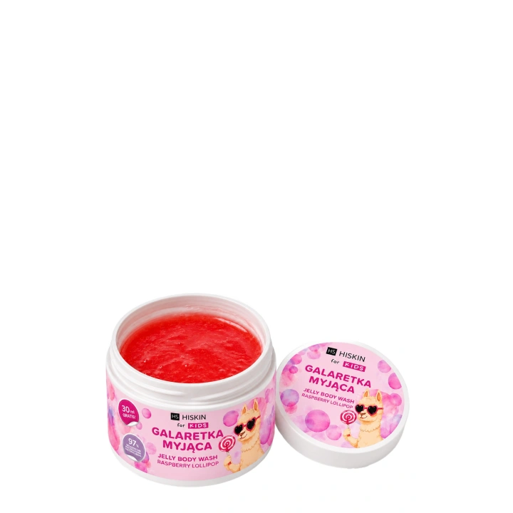 HISKIN Kids galaretka do kąpieli i mycia ciała Malina 180ml