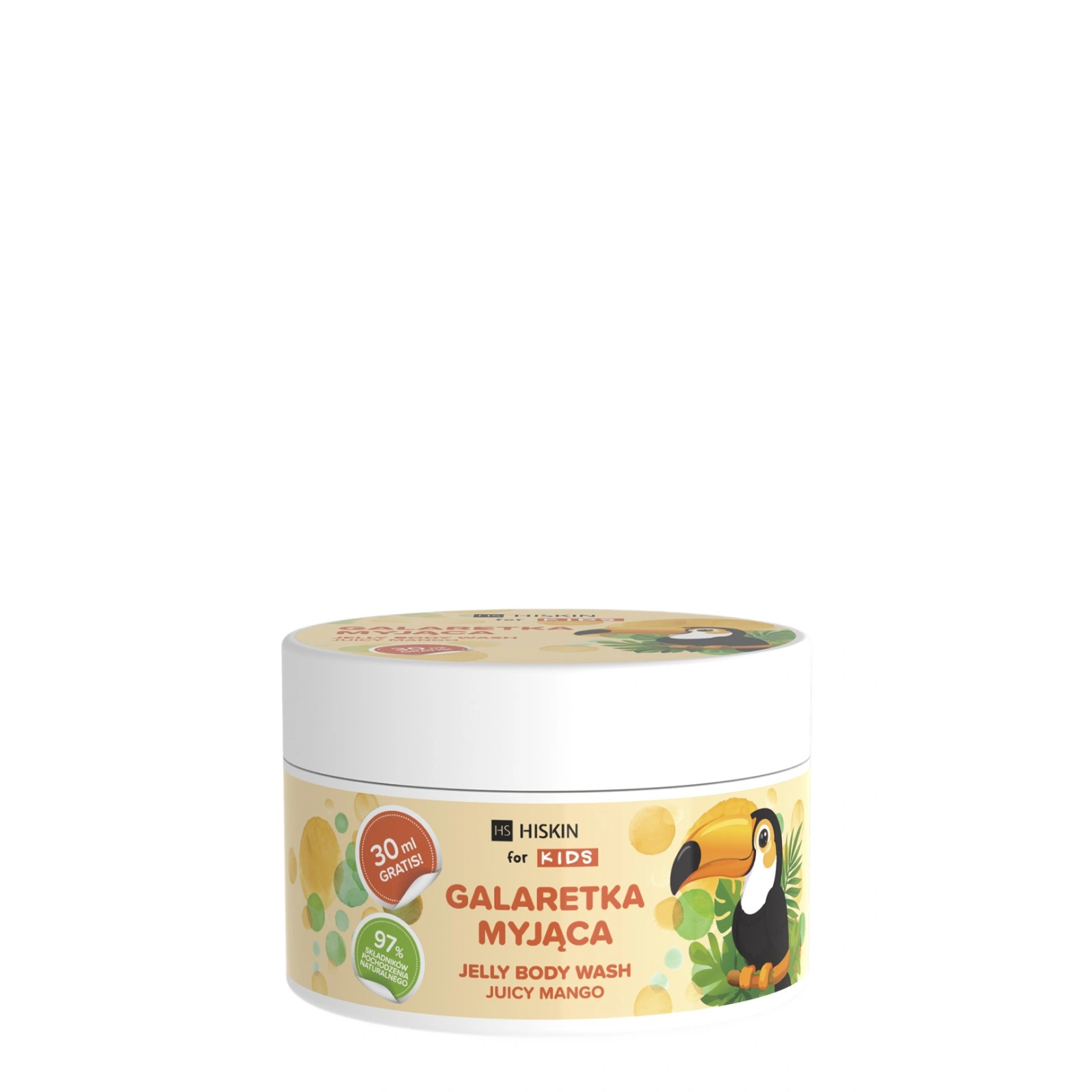 HISKIN Kids galaretka do kąpieli i mycia ciała Mango 180ml