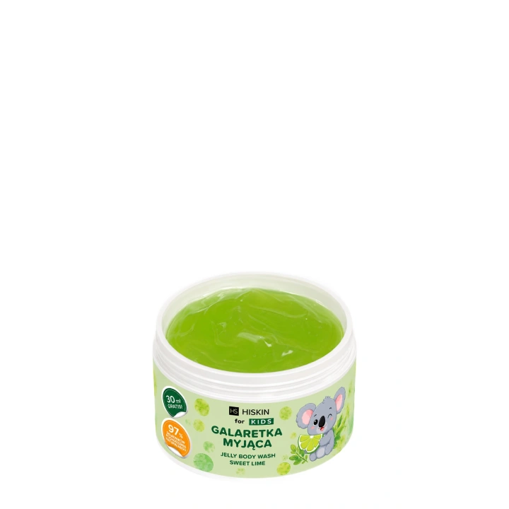 HISKIN Kids galaretka do kąpieli i mycia ciała Limonka 180ml