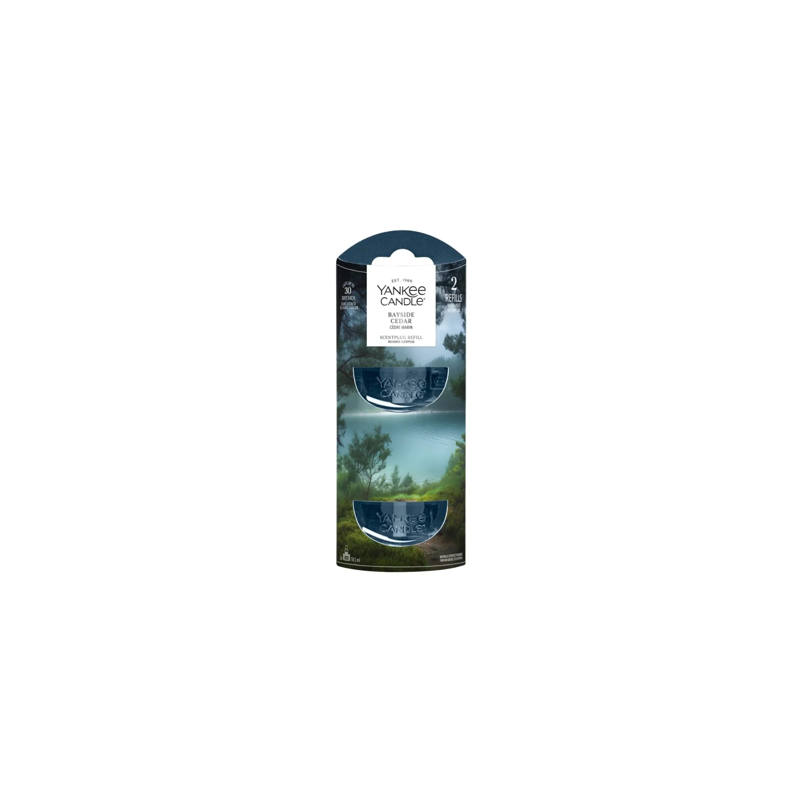 YANKEE CANDLE Bayside Cedar wkład do odświeżacza elektrycznego 2x18,5ml