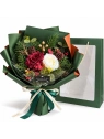 ECARLA świąteczny flowerbox mydlany Wesołych Świąt zielony BUK35 1szt