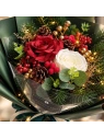 ECARLA świąteczny flowerbox mydlany Wesołych Świąt zielony BUK35 1szt