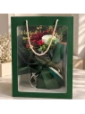 ECARLA świąteczny flowerbox mydlany Wesołych Świąt zielony BUK35 1szt