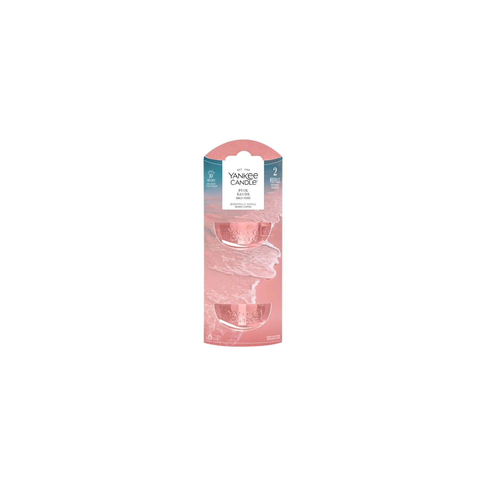 YANKEE CANDLE Pink Sands wkład do odświeżacza elektrycznego 2x18,5ml