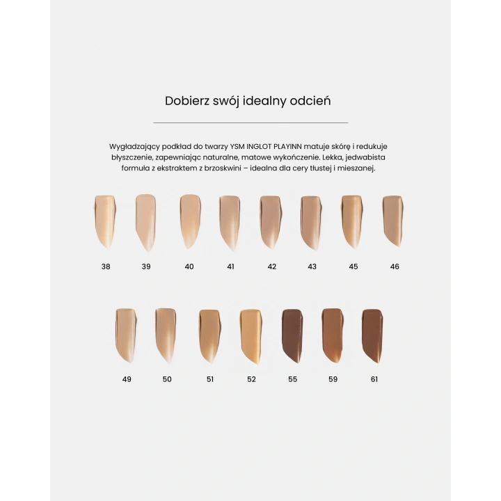 INGLOT Playinn YSM podkład do twarzy wygładzający 43 30ml
