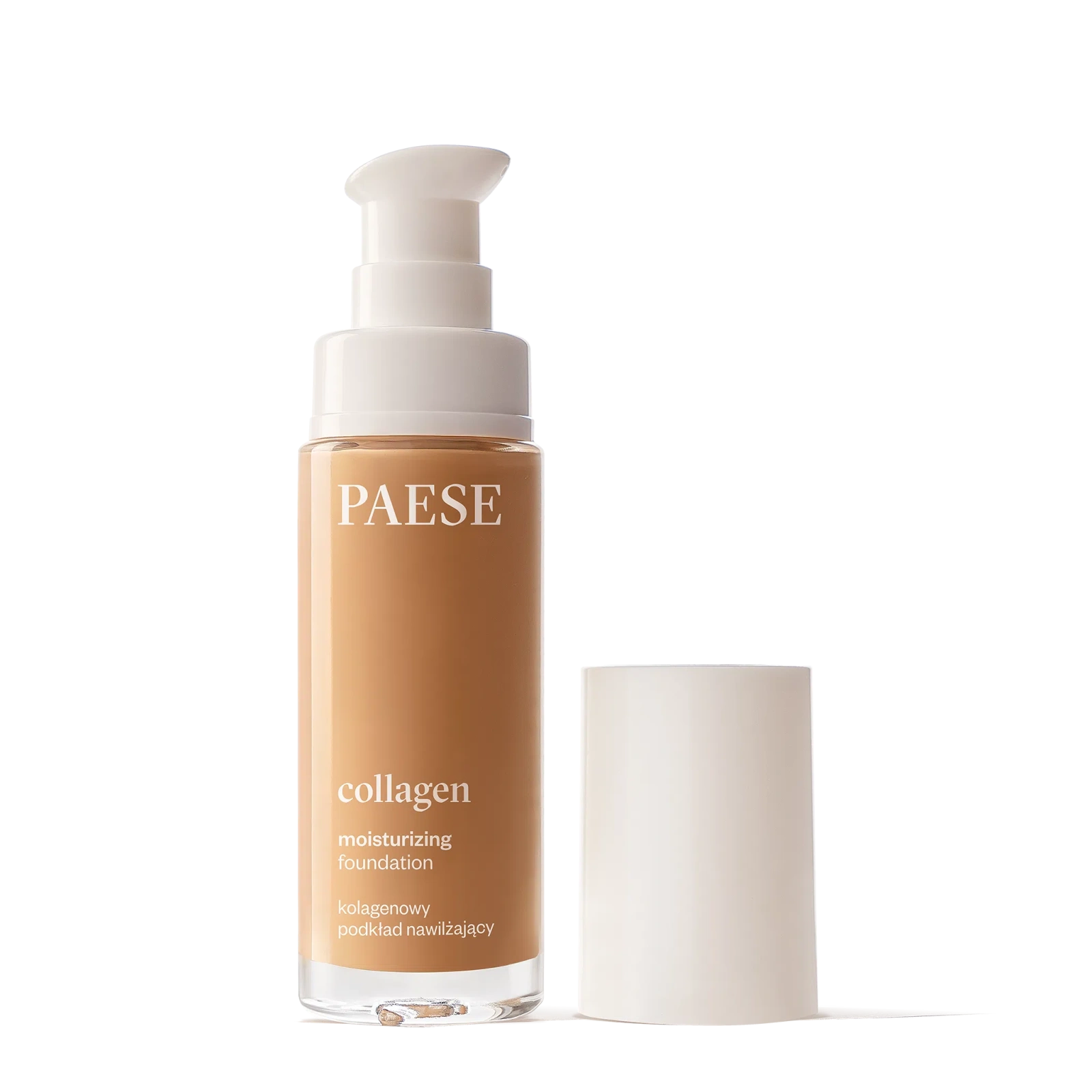 PAESE Kolagenowy nawilżający podkład do twarzy z pompką 303W Honey 30ml