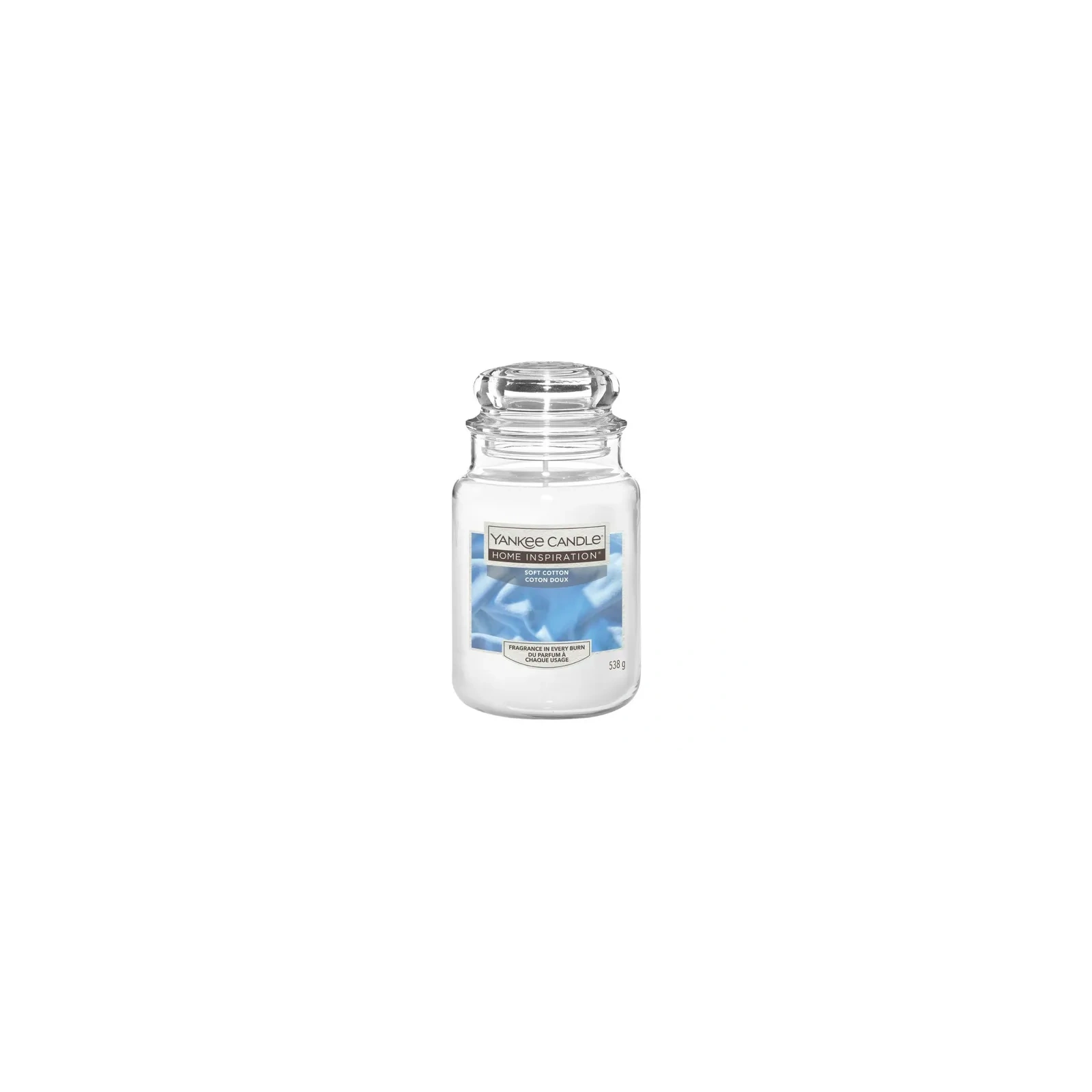 YANKEE CANDLE Home Inspiration Duża świeca w słoiku SOFT COTTON 538g