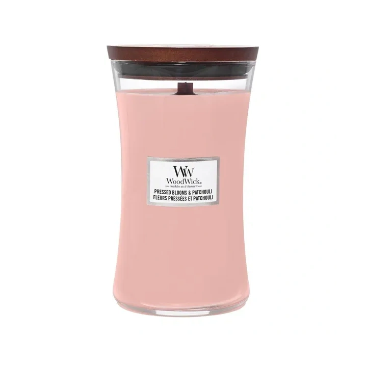 WOODWICK PlusWick duża świeca w słoiku PRESSED BLOOMS & PATCHOULI 609,5g