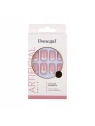 DONEGAL Artificial sztuczne paznokcie french manicure kwadratowe 3117 24szt