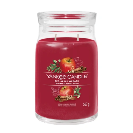 YANKEE CANDLE Red Apple Wreath świeca zapachowa Signature duża 567g