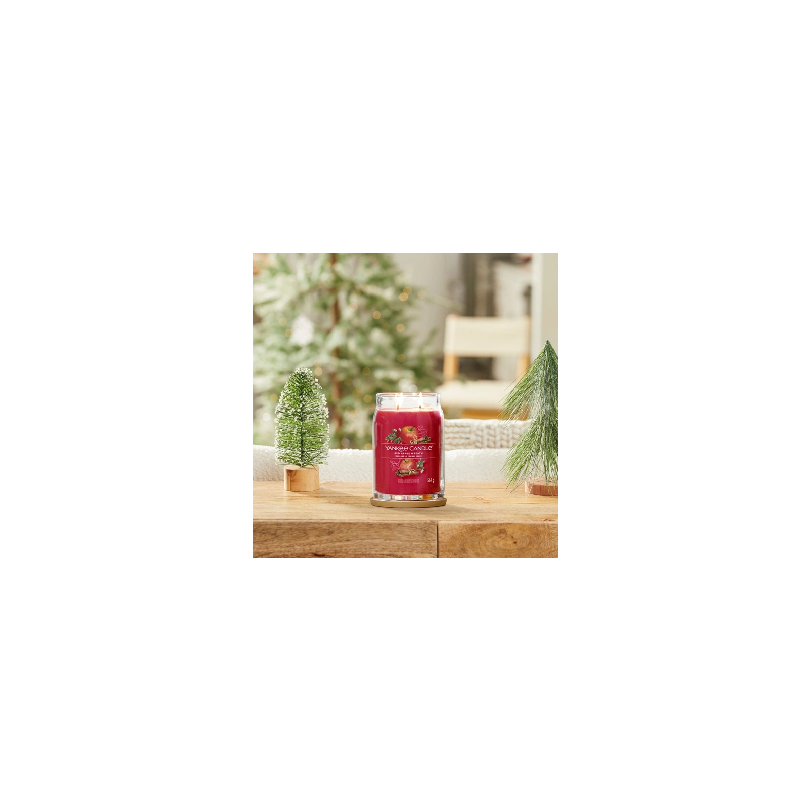 YANKEE CANDLE Red Apple Wreath świeca zapachowa Signature duża 567g