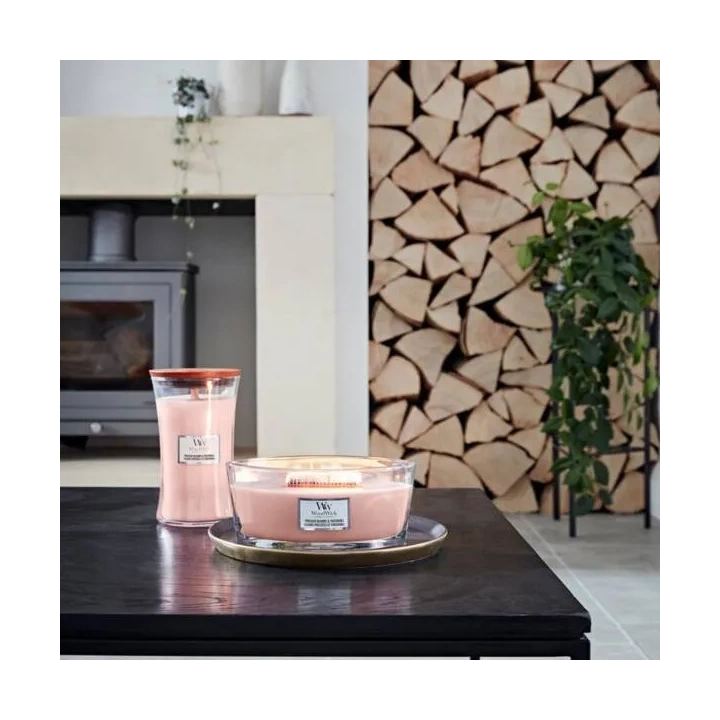 WOODWICK PlusWick duża świeca w słoiku PRESSED BLOOMS & PATCHOULI 609,5g