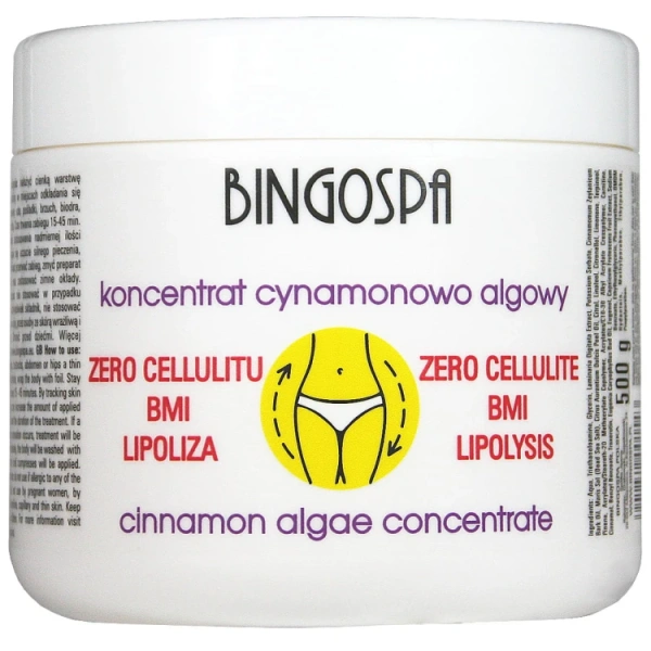 BINGOSPA cynamonowo-algowy koncentrat do ciała antycellulitowy z L-karnityną 500g