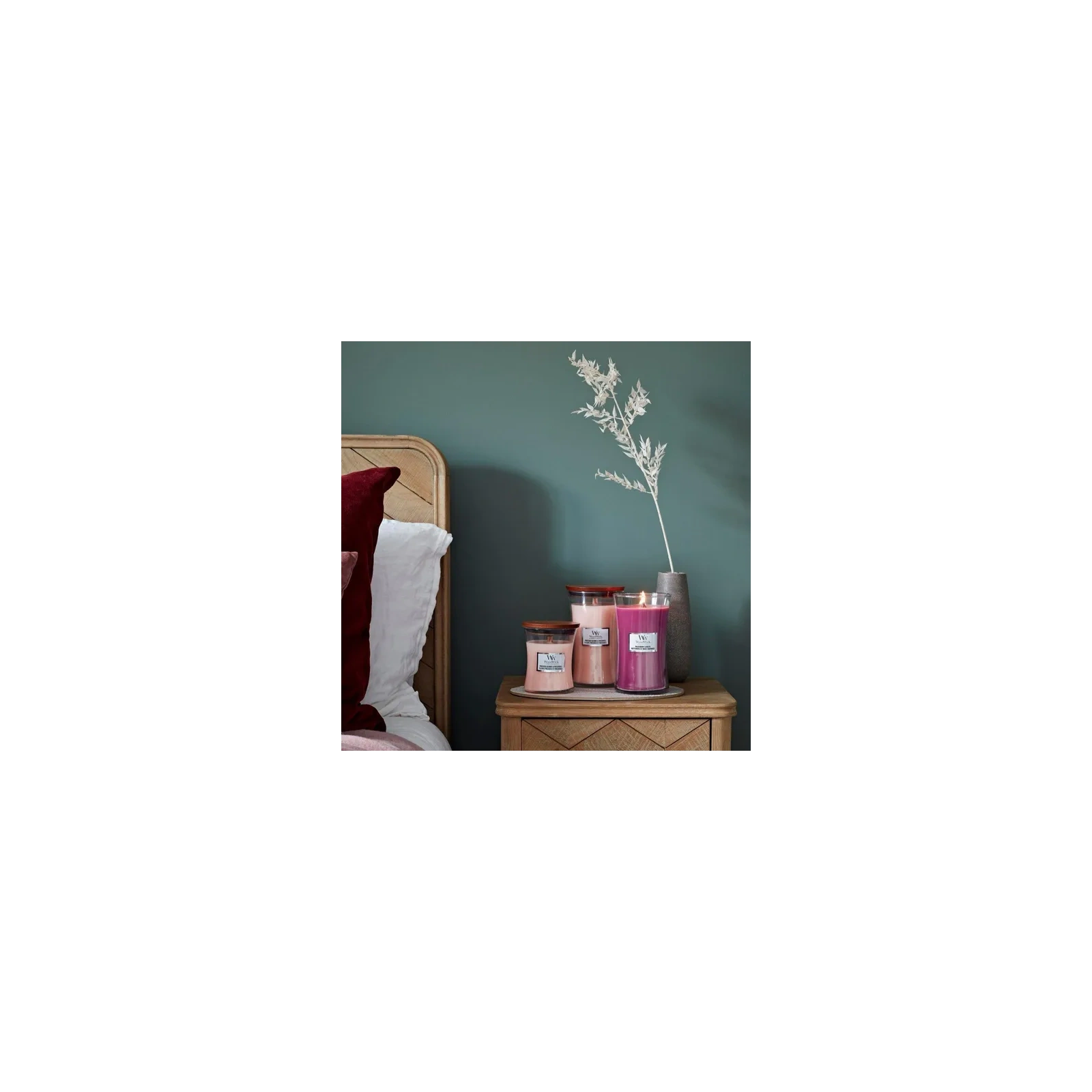 WOODWICK PlusWick duża świeca w słoiku PRESSED BLOOMS & PATCHOULI 609,5g