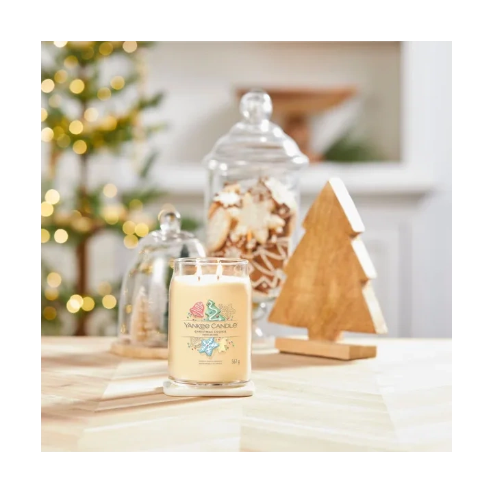 YANKEE CANDLE Signature Duża świeca w słoiku CHRISTMAS COOKIE 567g