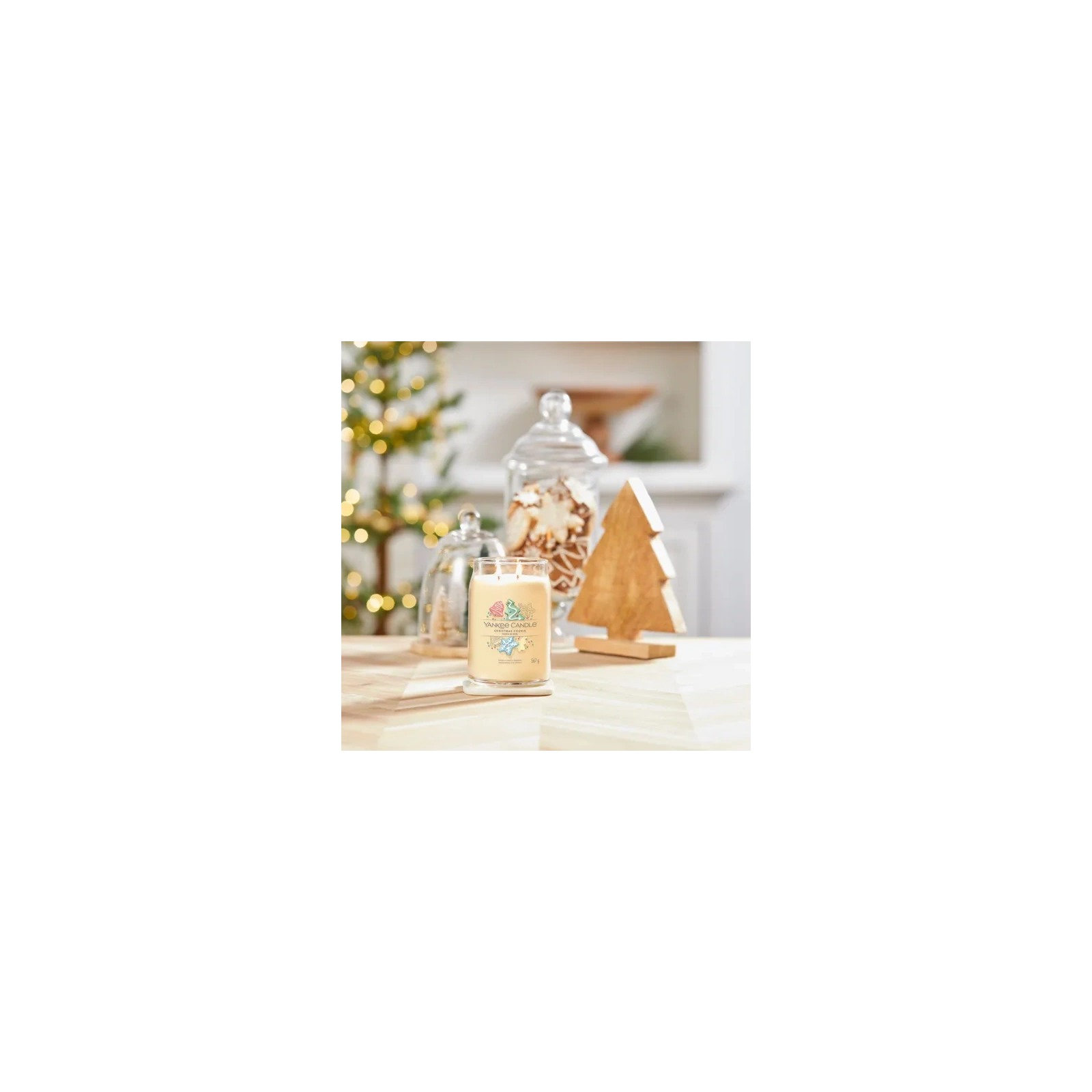 YANKEE CANDLE Signature Duża świeca w słoiku CHRISTMAS COOKIE 567g