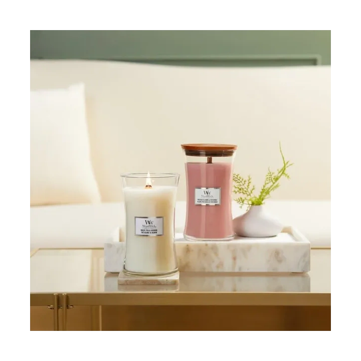 WOODWICK PlusWick duża świeca w słoiku PRESSED BLOOMS & PATCHOULI 609,5g