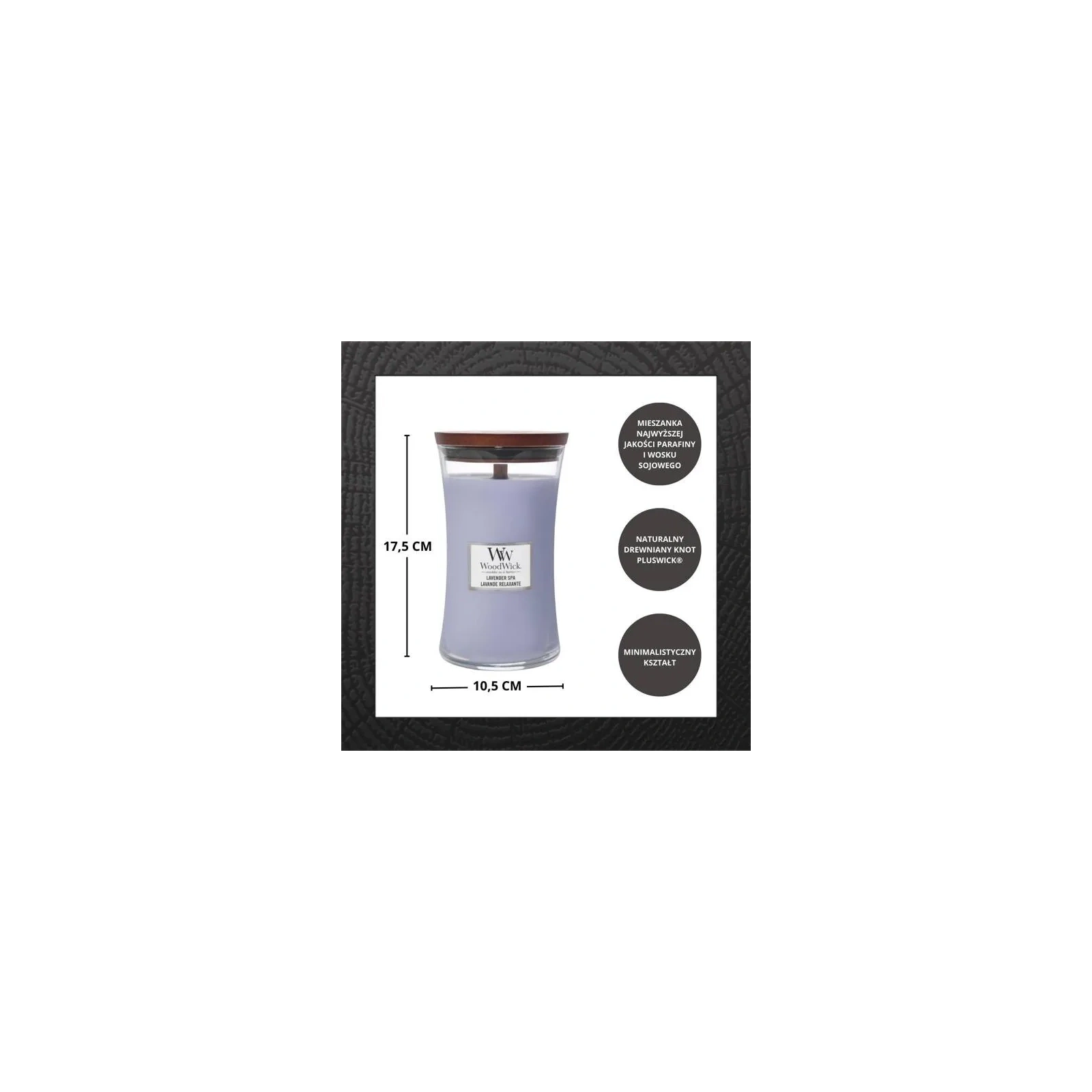 WOODWICK PlusWick duża świeca w słoiku LAVENDER SPA 609,5g