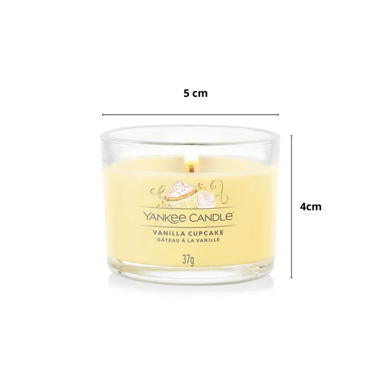 YANKEE CANDLE Signature Mini świeca w słoiku VANILLA CUPCAKE 37g