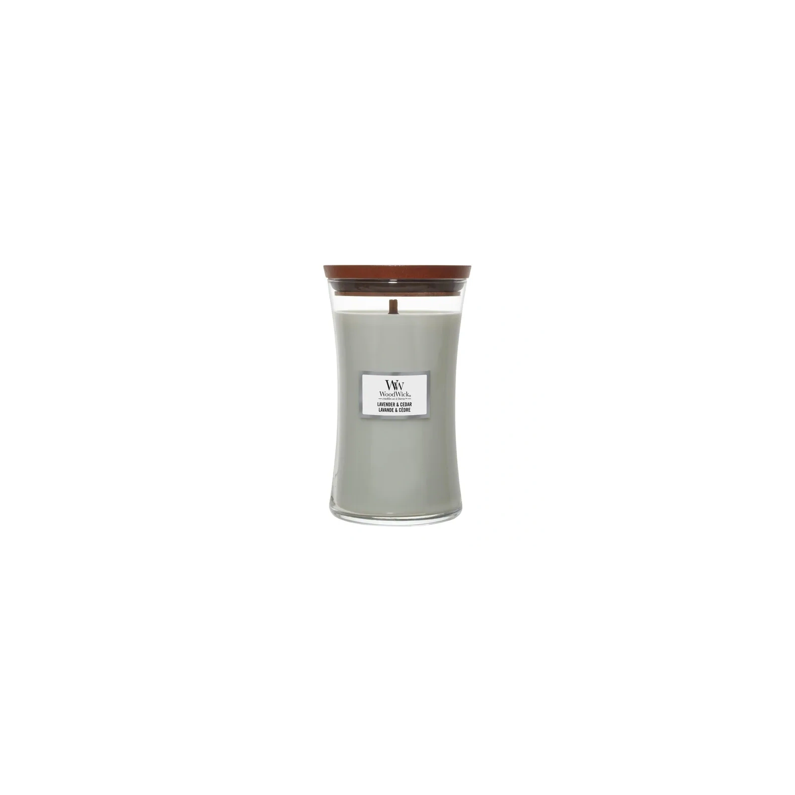 WOODWICK PlusWick duża świeca w słoiku LAVENDER & CEDAR 609,5g 