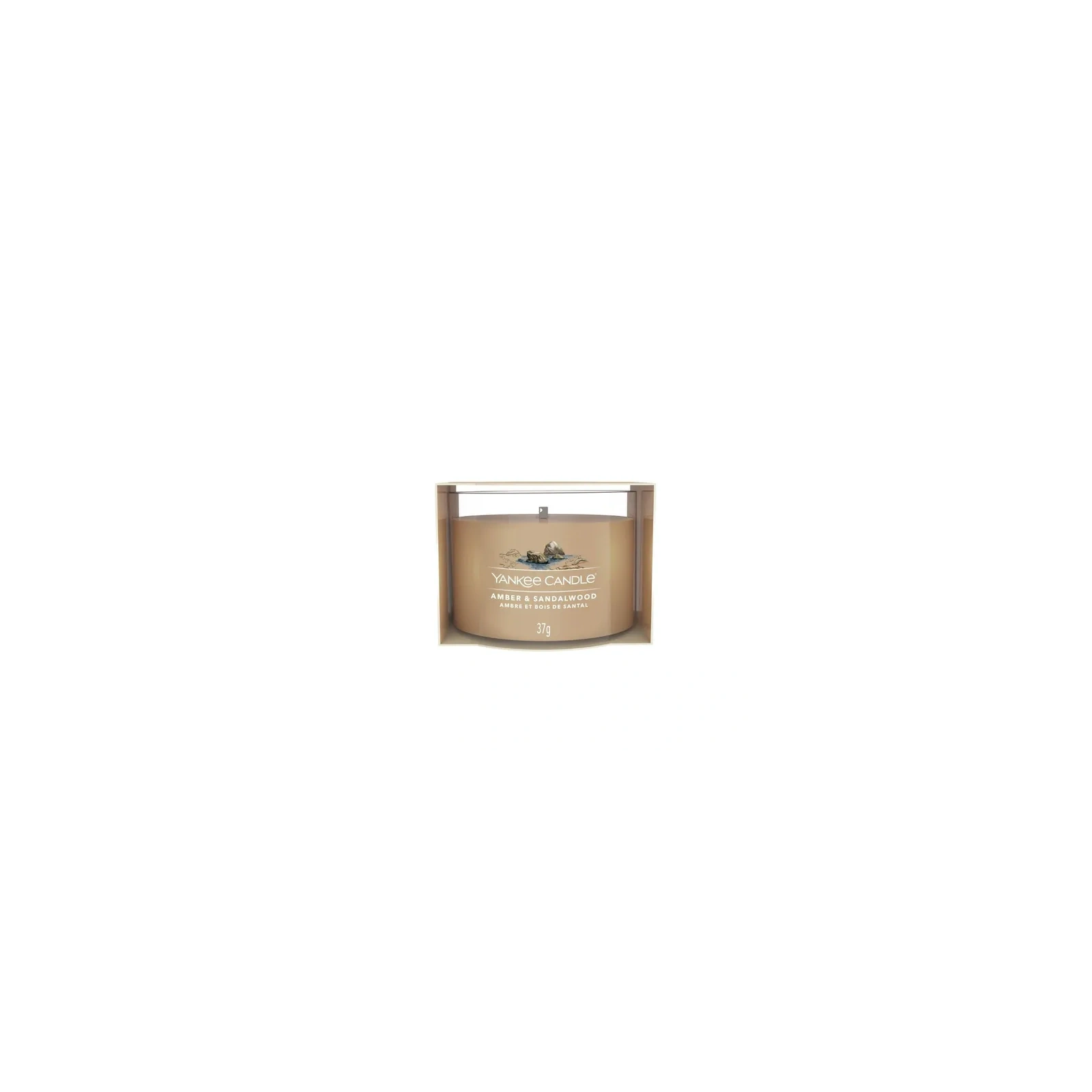 YANKEE CANDLE Signature Mini świeca w słoiku AMBER & SANDALWOOD 37g