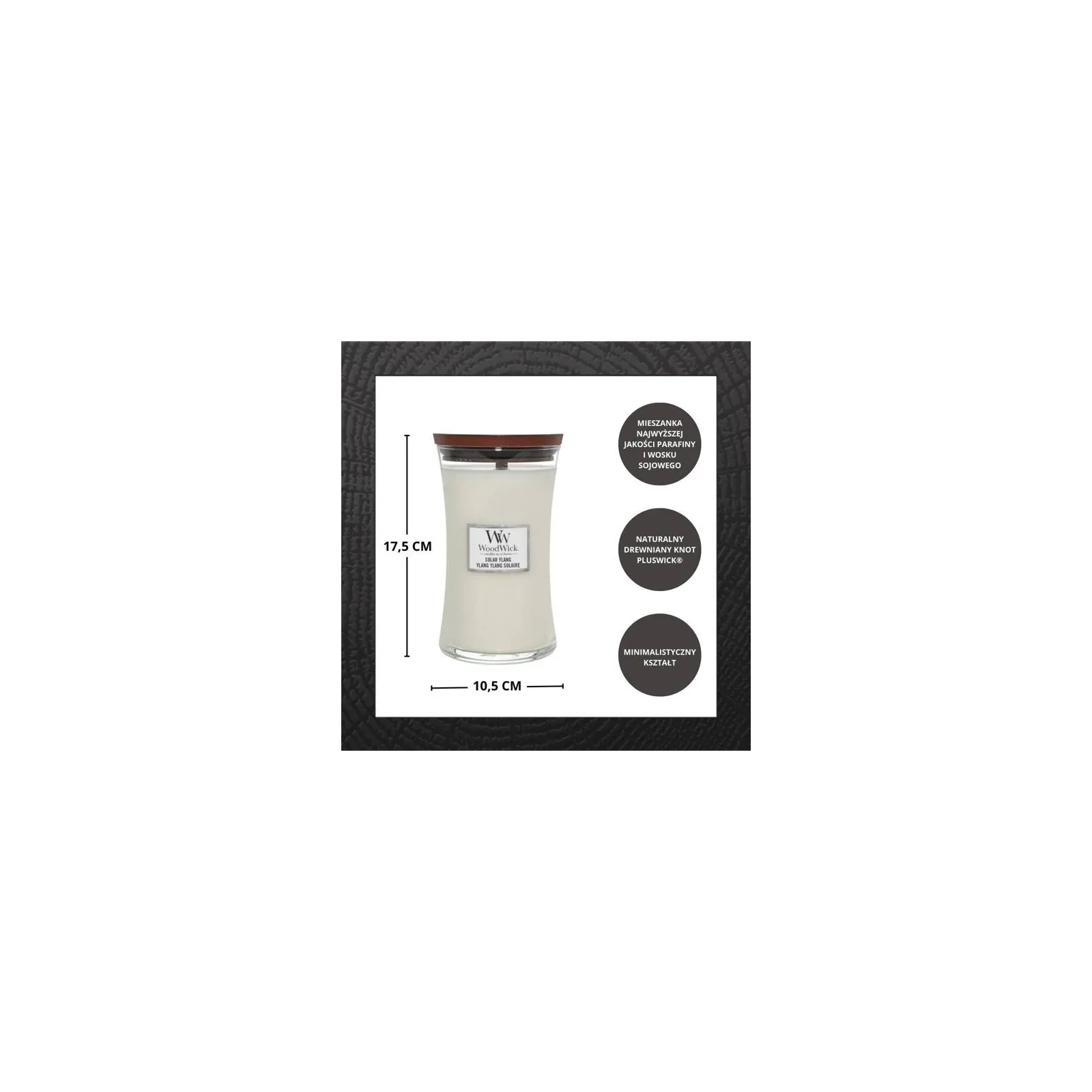 WOODWICK PlusWick duża świeca w słoiku SOLAR YLANG 609,5g