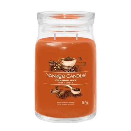 YANKEE CANDLE Signature Duża świeca w słoiku CINNAMON STICK 567g