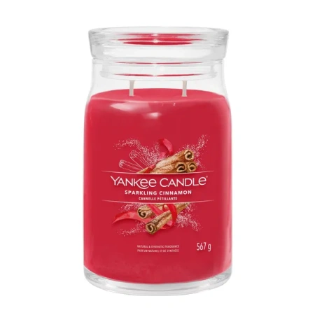 YANKEE CANDLE Signature Duża świeca w słoiku SPARKLING CINNAMON 567g 