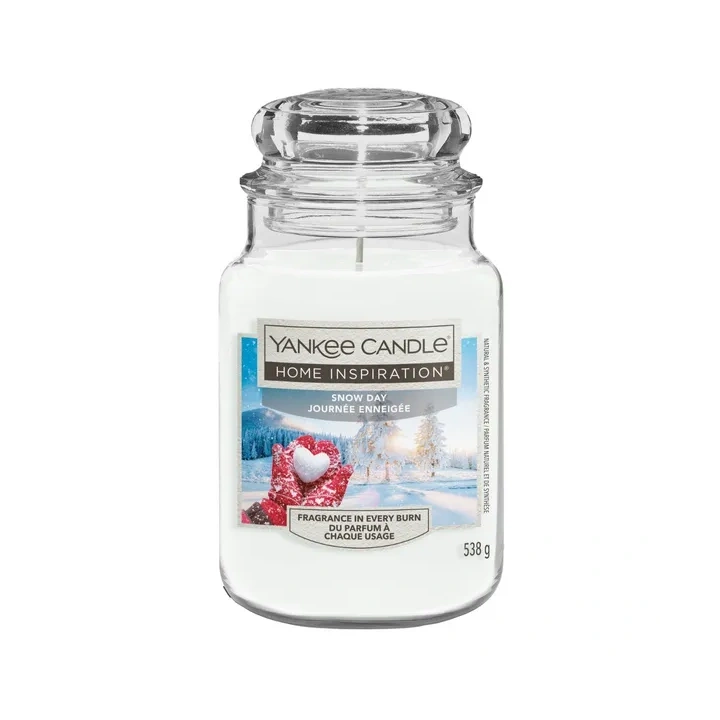 YANKEE CANDLE Home Inspiration Duża świeca w słoiku SNOW DAY 538g