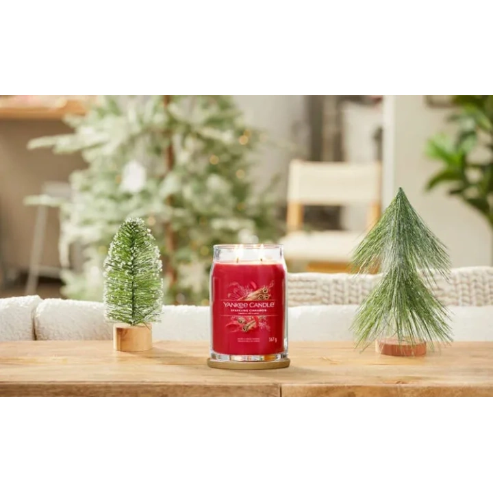 YANKEE CANDLE Signature Duża świeca w słoiku SPARKLING CINNAMON 567g 
