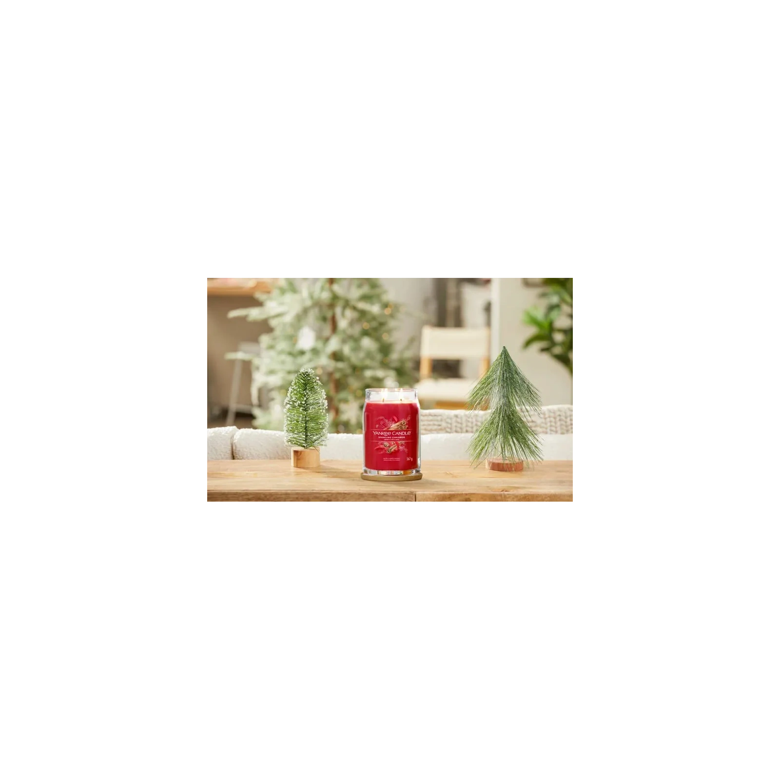 YANKEE CANDLE Signature Duża świeca w słoiku SPARKLING CINNAMON 567g 