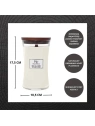 WOODWICK PlusWick duża świeca w słoiku WHITE TEA & JASMINE 609,5g