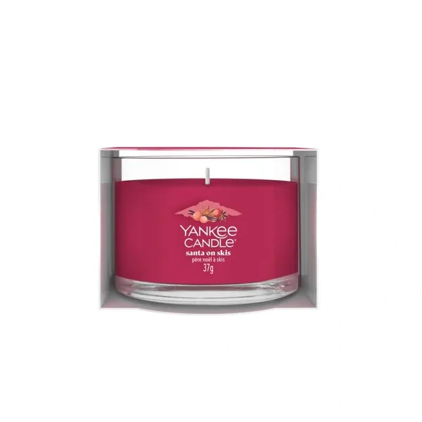 YANKEE CANDLE Signature Mini świeca w słoiku SANTA ON SKIS 37g