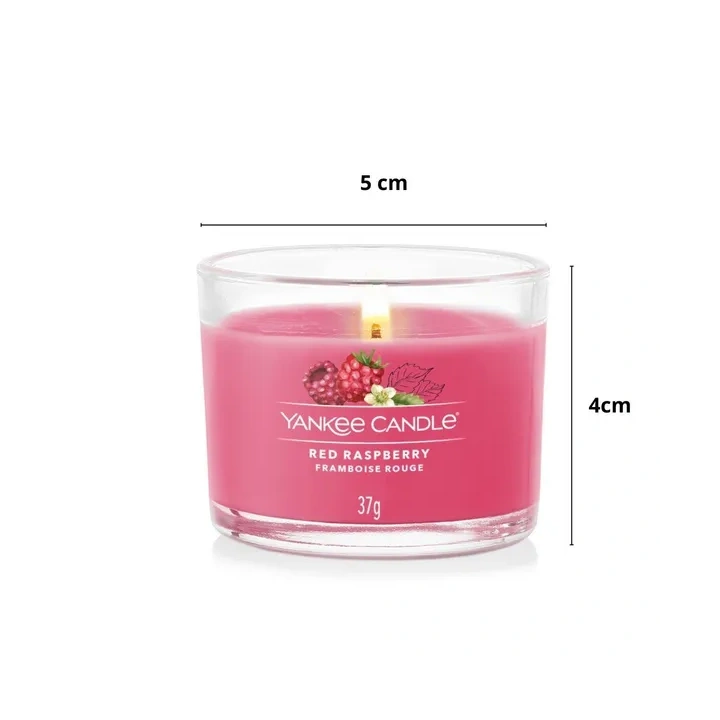 YANKEE CANDLE Signature Mini świeca w słoiku RED RASPBERRY 37g