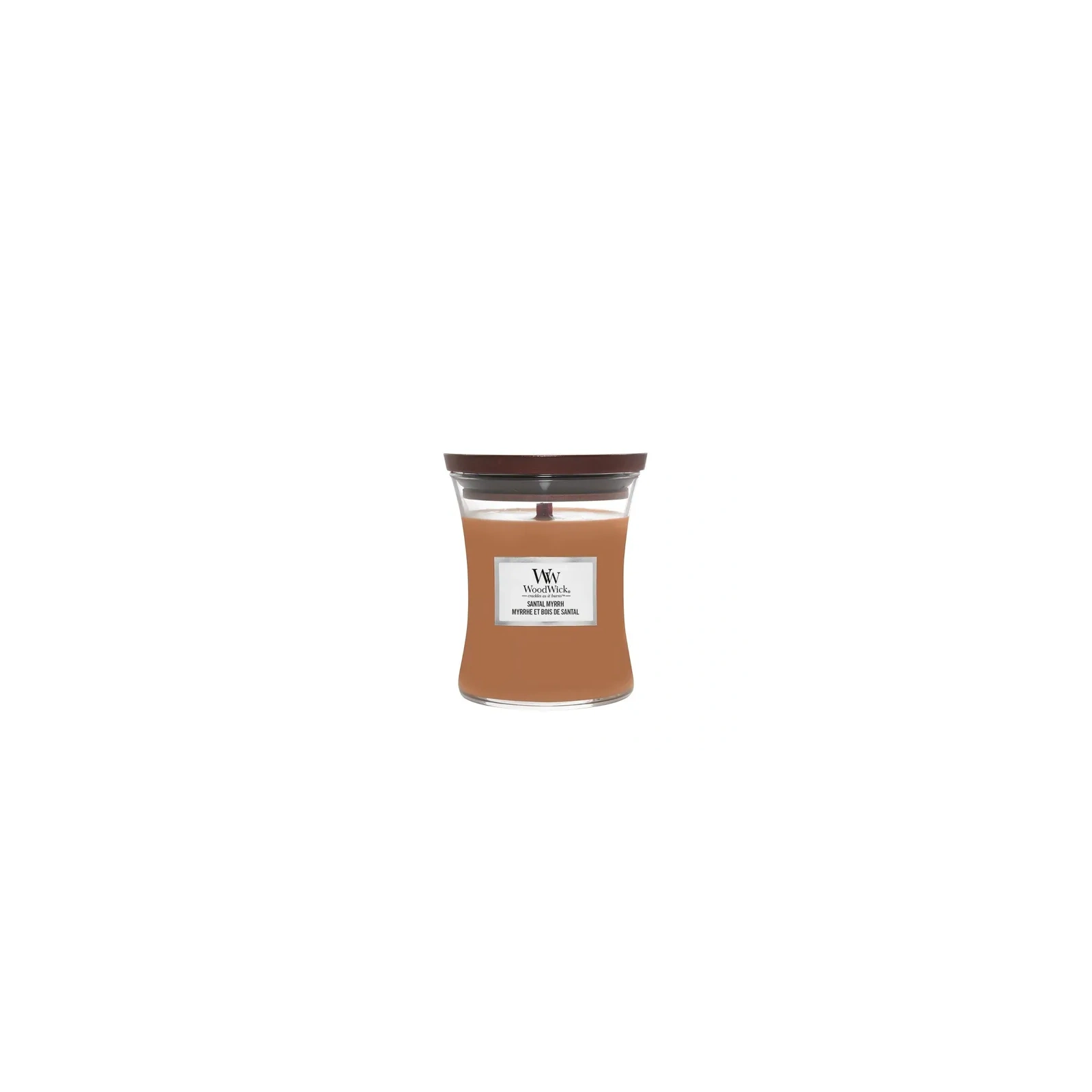 WOODWICK PlusWick średnia świeca w słoiku SANTAL MYRRH 275g