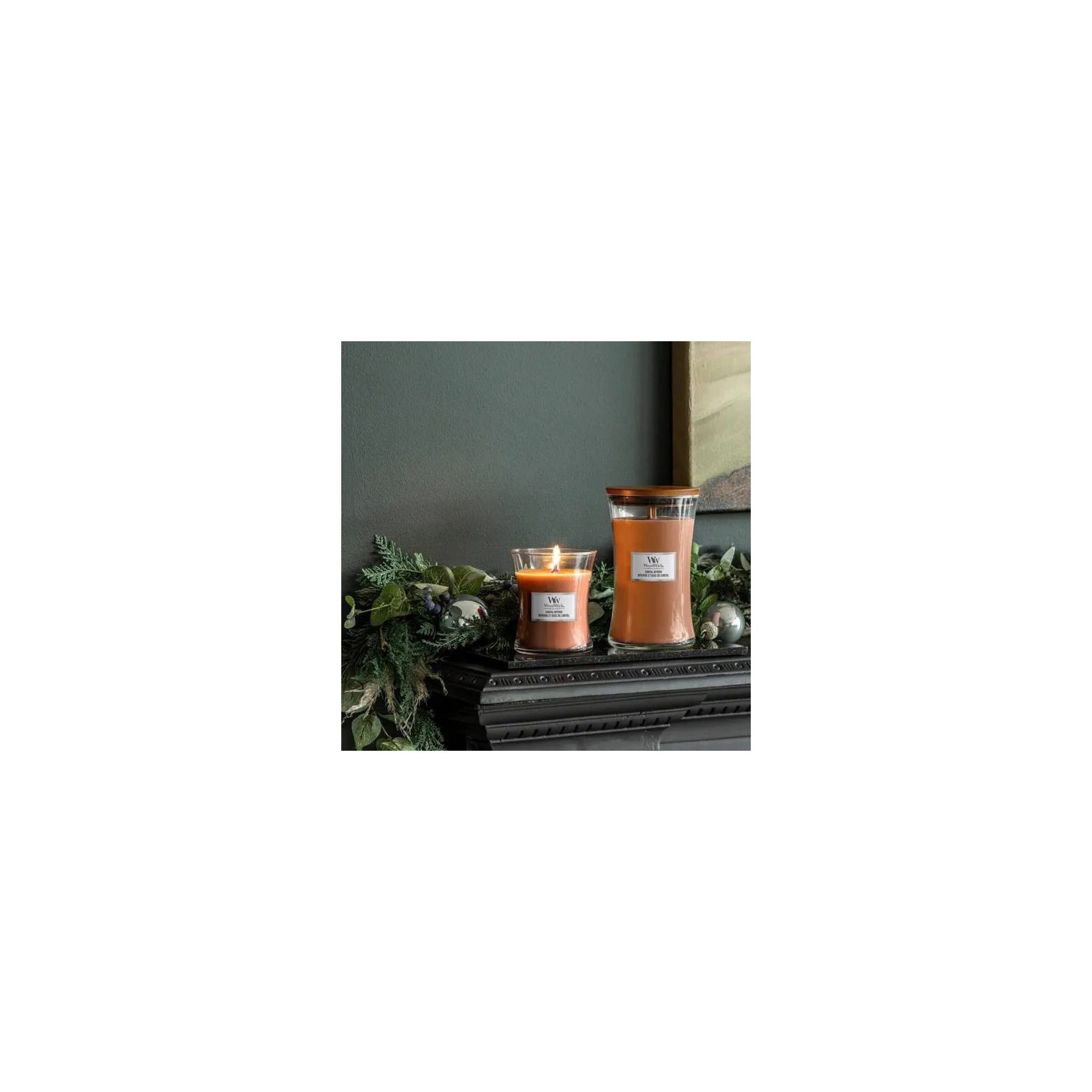 WOODWICK PlusWick średnia świeca w słoiku SANTAL MYRRH 275g
