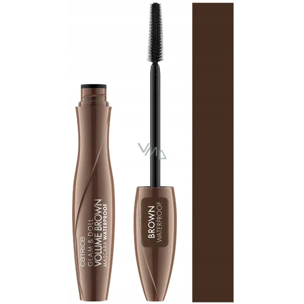 CATRICE Glam & Doll Volume mascara wodoodporna Brązowa 10ml